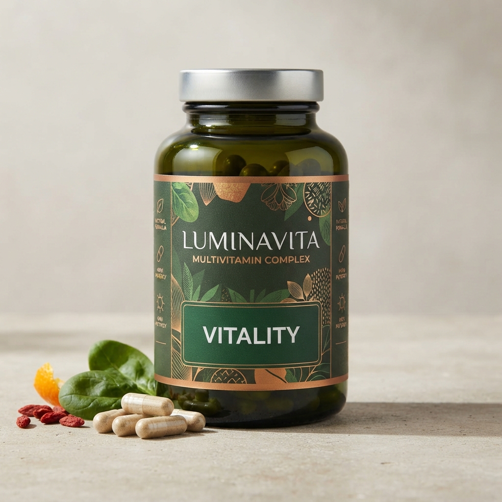 LuminaVita multivitamin complex capsule bottle